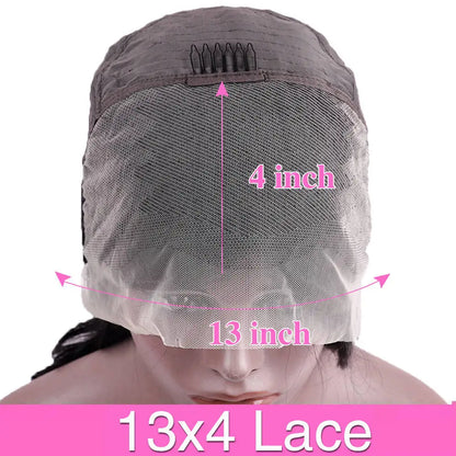 Bob Wig Human Hair 200% Density 13x4 HD Lace Frontal Short Straight Lace Front Bob Wigs For Black Women Human Hair Pre Plucked