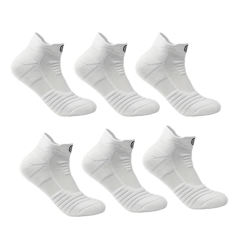 3/6 Pairs Sports Socks For Man High Quality Comfortable Breathable Basketball Short Socks Casual Fashion Low-cut Ankle Socks