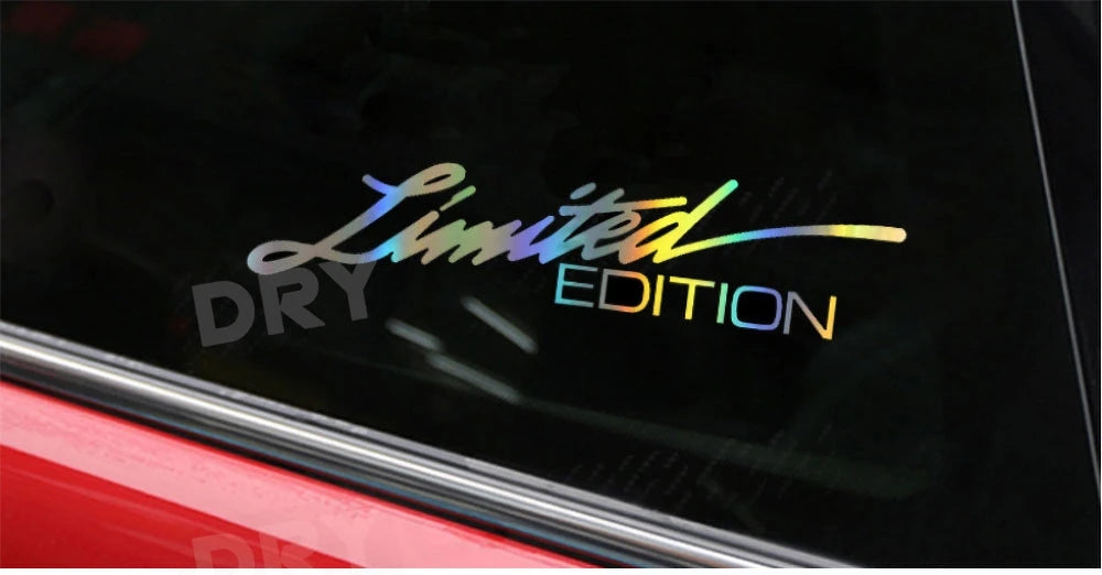 Personalized Limited Edition Stickers Reflective Car Stickers Creative Stickers Decal Window Decor Auto Bumper Sticker