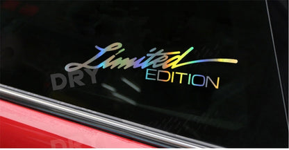 Personalized Limited Edition Stickers Reflective Car Stickers Creative Stickers Decal Window Decor Auto Bumper Sticker