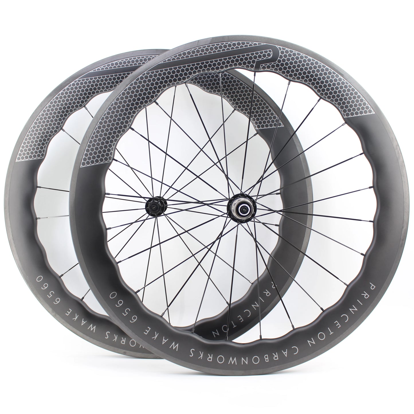 Newest 700C Road Bike UD Full Carbon Fibre wheelset Carbon Bicycle Wheelset clincher tubeless rims 65mm wave 25mm width V brake