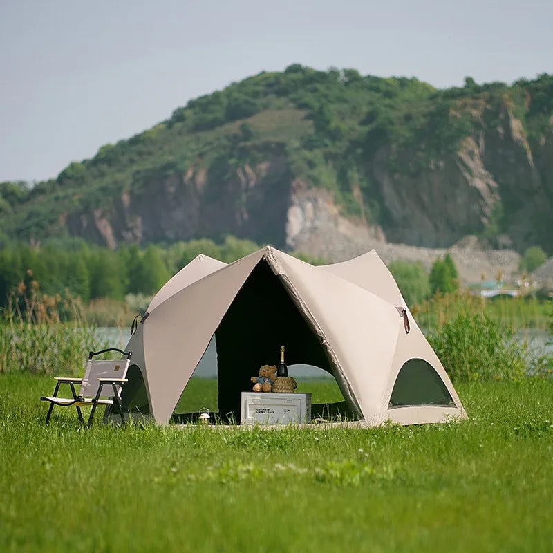 Foldable Sun Shelter Tent with UV Protection for Beach Park Camping and Outdoor Use