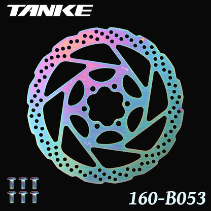 TANKE Bike Disc Brake 140 160 180 203 Rotors With Bolts Hydraulic Brake Road Mountain Bicycle MTB Oil Slick Rotor Bicycle Parts
