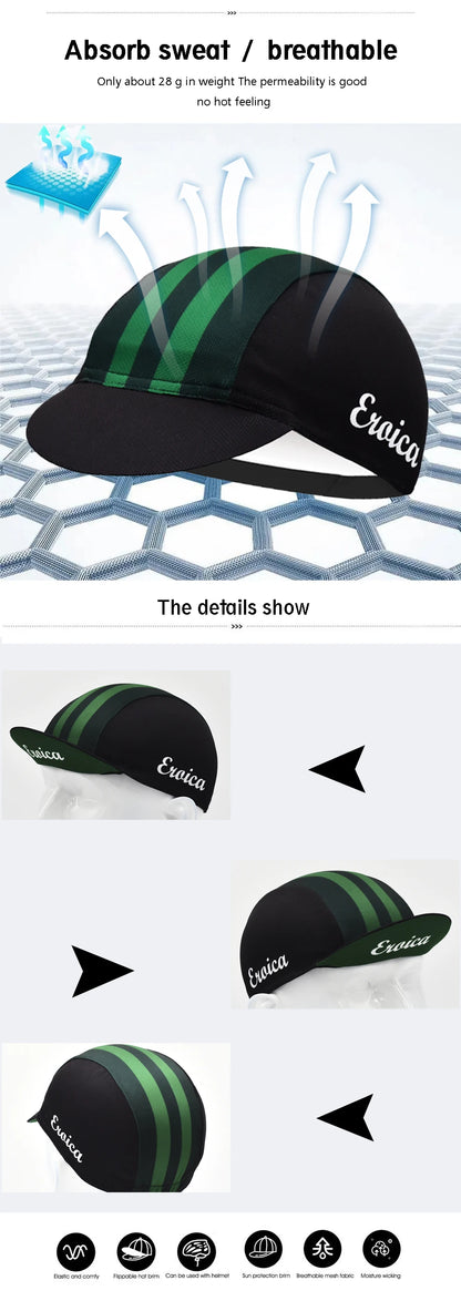 Retro Italy Men's Cycling Cap Bicycle Hat Riding Outdoor Sports Running Fishing Caps