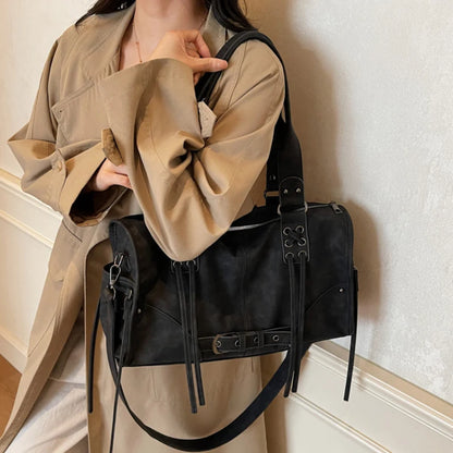 Nylon Women's Commuter Tote Bag Minimalist Large-capacity Tote Bag Ladies Multi-layer Waterproof Computer Shoulder Nylon Handbag