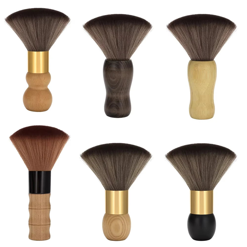 Professional Barber Duster Neck Face Brushes Hair Clean Soft Black Hairbrush Salon Cutting Hairdressing Styling Make Tools