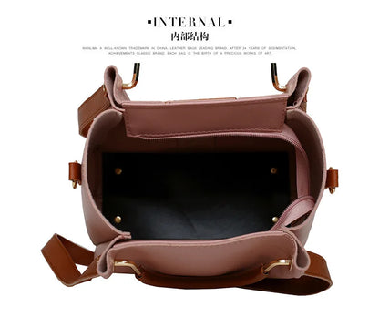 Fashionable Women's Shoulder Bag Hot Sale Of The Season New Style Mother-Child Multi-piece Set Colorful Ribbon Ladies Handbag Si