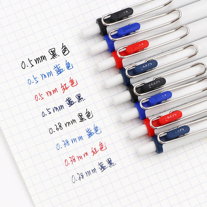 uni-ball one Mitsubishi Limted Gel Pen,Black/Red/Blue/Navy Blue Core Black Technology Signing Canetas for homework,test,meeting