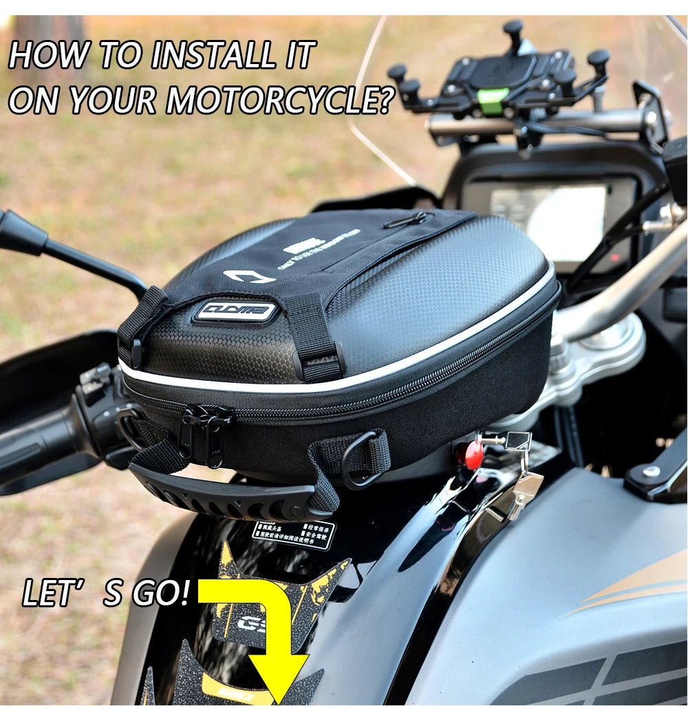 Tank Bag For Street Triple 765 Speed Triple 1050 Daytona 675 Sprint Trident 660 Tiger 1200 900 800 Motorcycle Quick Lock Luggage
