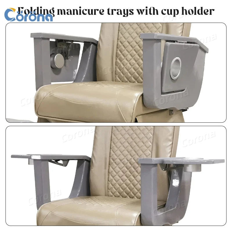 Pedicure Manicure Massage Chair Custom Color Professional Pipeless Massage Manicure Pedicure Chair for Nail Salon