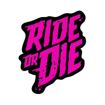 Ride or Die Bike Frame Stickers Bicycle Top Tube Waterproof Decals for MTB Bicycle Decorative Frame Bike Motorcycle Accessories