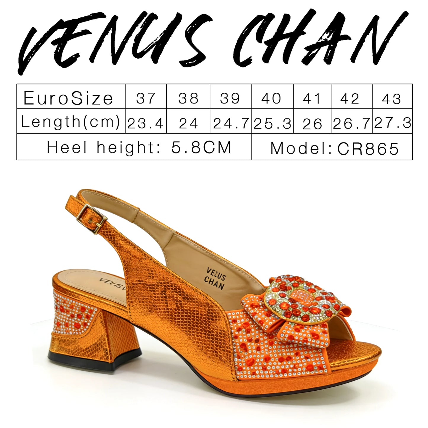 Venus Chan 2026 Elegant Women's Rhinestone Peep Toe High Heels Sandals - Italian Design with Matching Bags in Brown Color