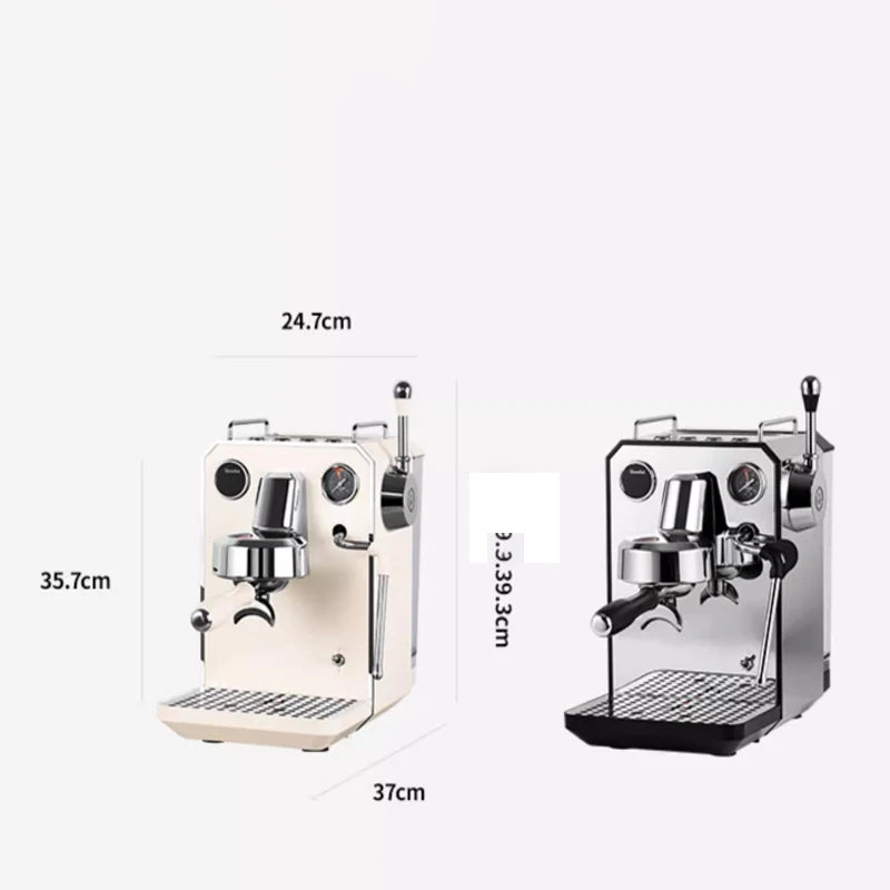 20Bar Italian Espresso Coffee Maker Machine Coffee Grinder Cappuccino Milk Frother Semi-automatic Espresso Machine