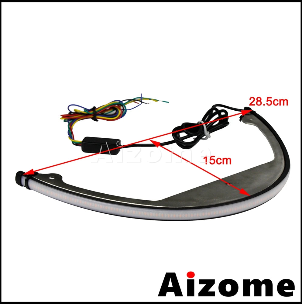 Motorcycle Rear Amber Sequentia Flowing Turn Signal LED Tidy Eliminator Brake Tail Lights For Suzuki Boulevard M109R M90 2006-up