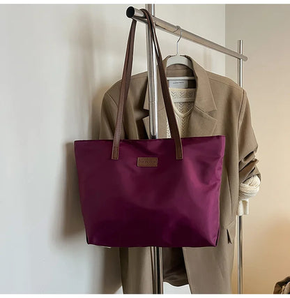 Casual Women's Oxford Cloth Shoulder Bags College Commuter Ladies Waterproof Tote Shopping Bag Large Capacity Female Handbags