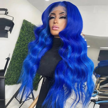 Yellow Wig 13x4 HD Body Wave Lace Frontal Wig Glueless Lace Front Wig Preplucked Synthetic High Quality Ready To Wear Cosplay
