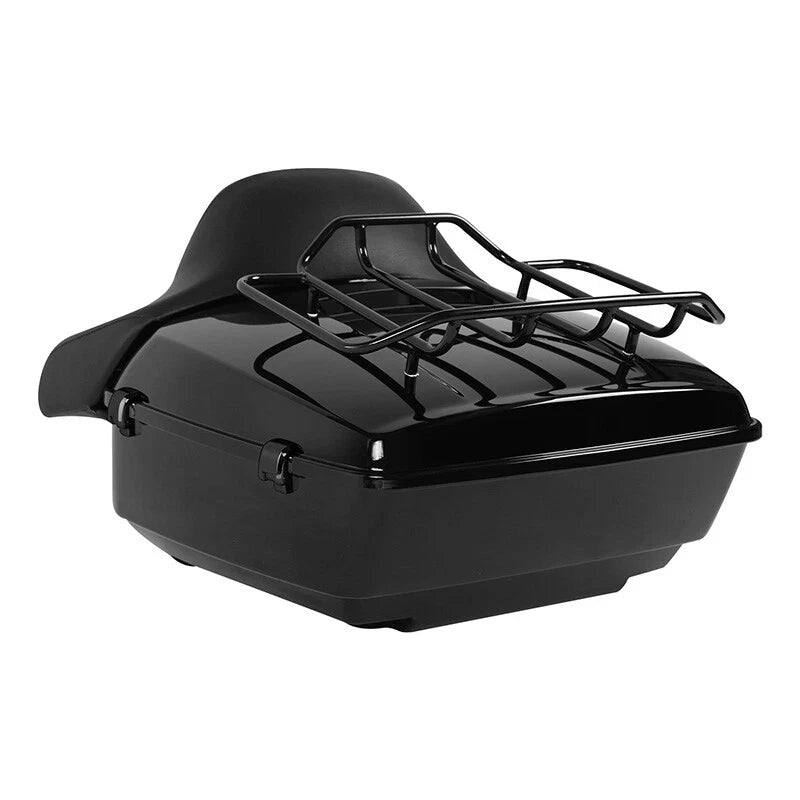 Motorcycle King Trunk Luggage Backrest 2 Up Mount Rack For Harley Touring Road King Electra Glide 1997-2008