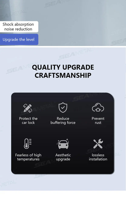 SEAMETAL Car Door Shock Absorber Universal Car Door Buckle Soundproof Deadener Damper Cushion Anti-Vibration Buffer Pad
