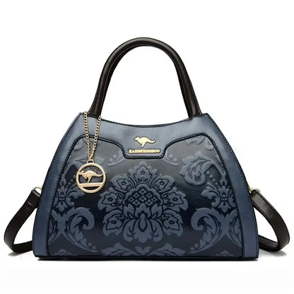 Luxury Handbag Fashion Print Large Capacity Soft Leather Women Shoulder Crossbody Bag Leisure Designer Ladies Purses and Handbag