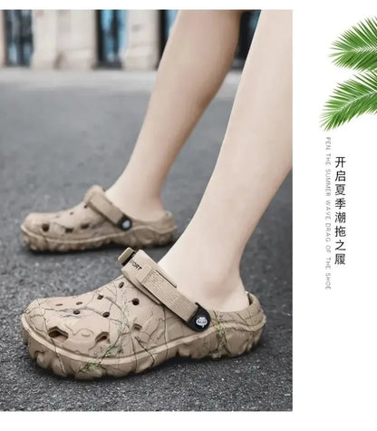 Summer Women's and Men's Clogs Slippers Classic Couple's Garden Shoes Men Fashion Casual Sandals Leisure Slides Big Size 46 47