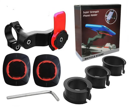Motorcycle Phone Holder 360° Rotatable Bike Phone Support Anti-Shock Outdoor Riding Navigation Phone Bracket Cycling Accessories