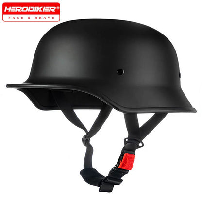 Motorcycle German Style Scoop Helmet Retro Half Helmet For Men And Women Summer Cruising Electric Bike Helmet DOT Approved