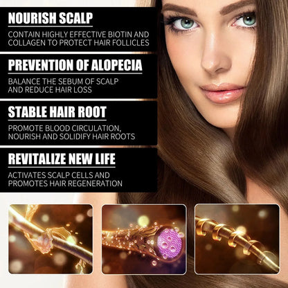 OUHOE Collagen B7 Vitamin Hair Essential Oil Moisturizes and Softens Hair, Hair Care Essential Oil Prevents Improves Hair Loss