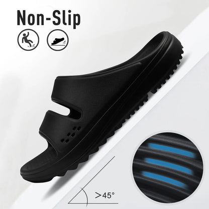 Kidmi Women Flat Sandals Women Slippers Outdoor Non-slip House Slippers Unisex Beach Slides Orthopedic Breath Soft Slippers