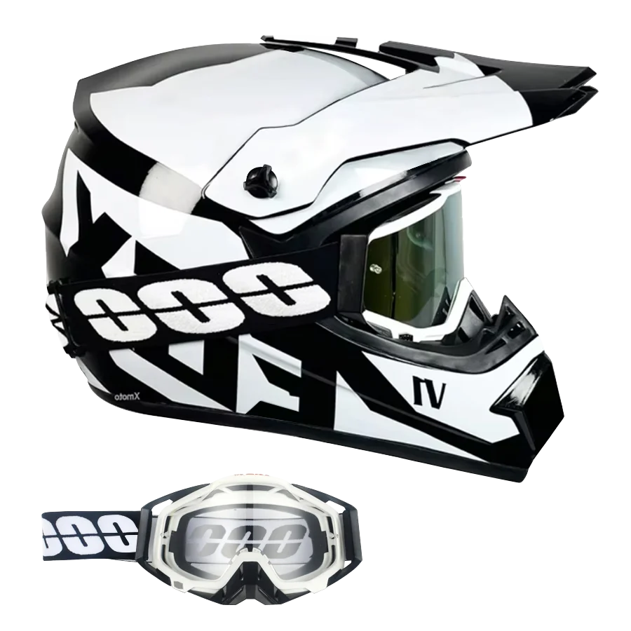 Kids Karting & Youth Dirt Bike Helmets + Goggles DOT Certified Enhanced Protection