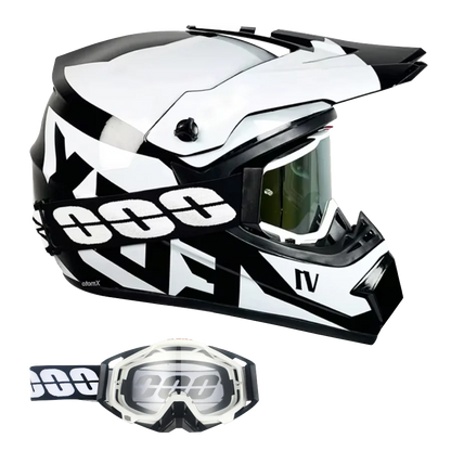 Kids Karting & Youth Dirt Bike Helmets + Goggles DOT Certified Enhanced Protection