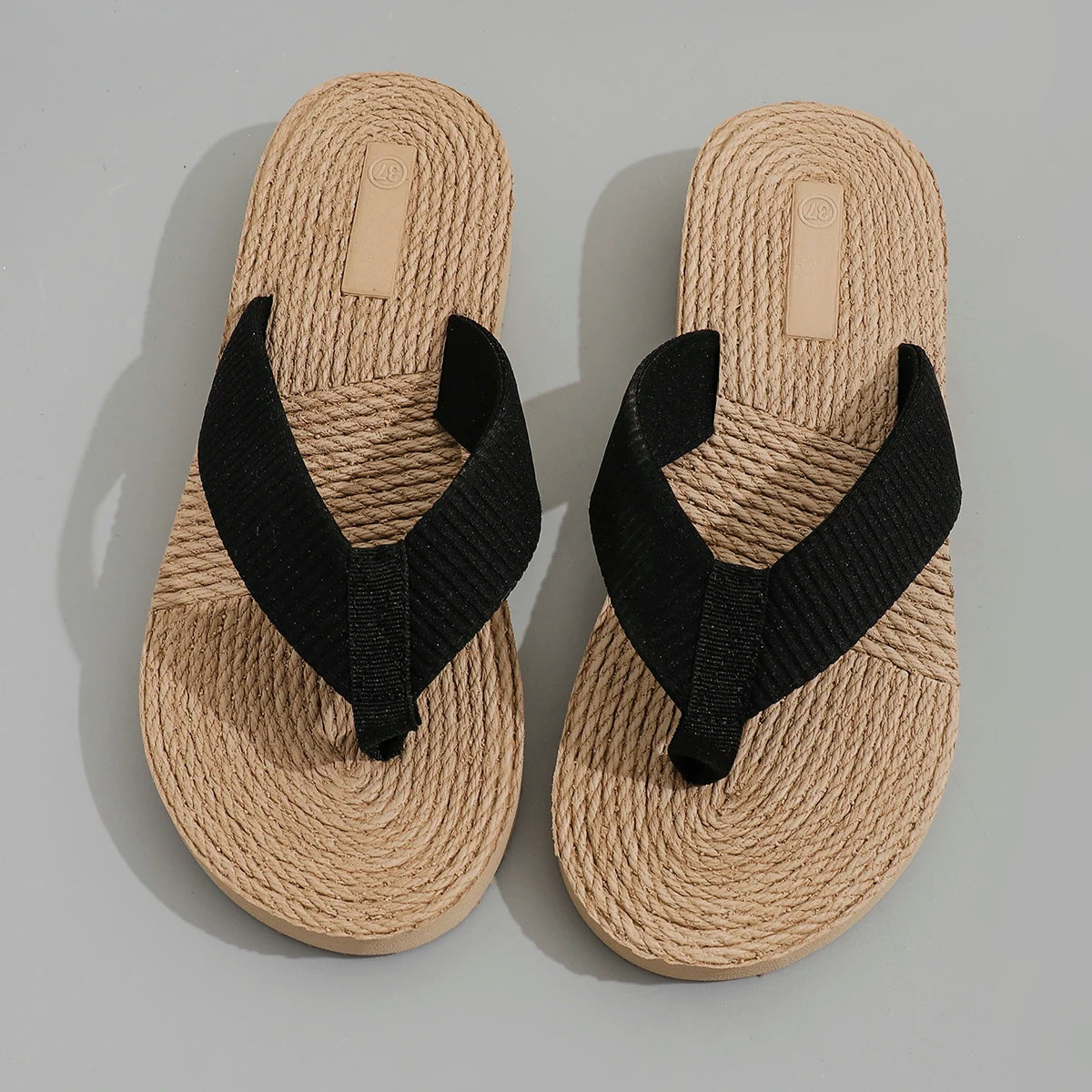 Women's fashion trend Non-slip wear comfortable soft sole lightweight cool mid-heel flip-flops