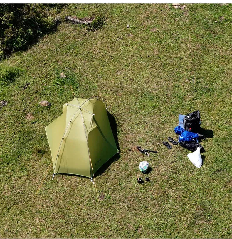 3F UL GEAR Taiji 1 Tent Outdoor Camping 1 Person Tent Ultralight 15D Nylon Tent Waterproof Hiking Mountaineering