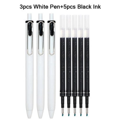 uni-ball one Mitsubishi Limted Gel Pen,Black/Red/Blue/Navy Blue Core Black Technology Signing Canetas for homework,test,meeting
