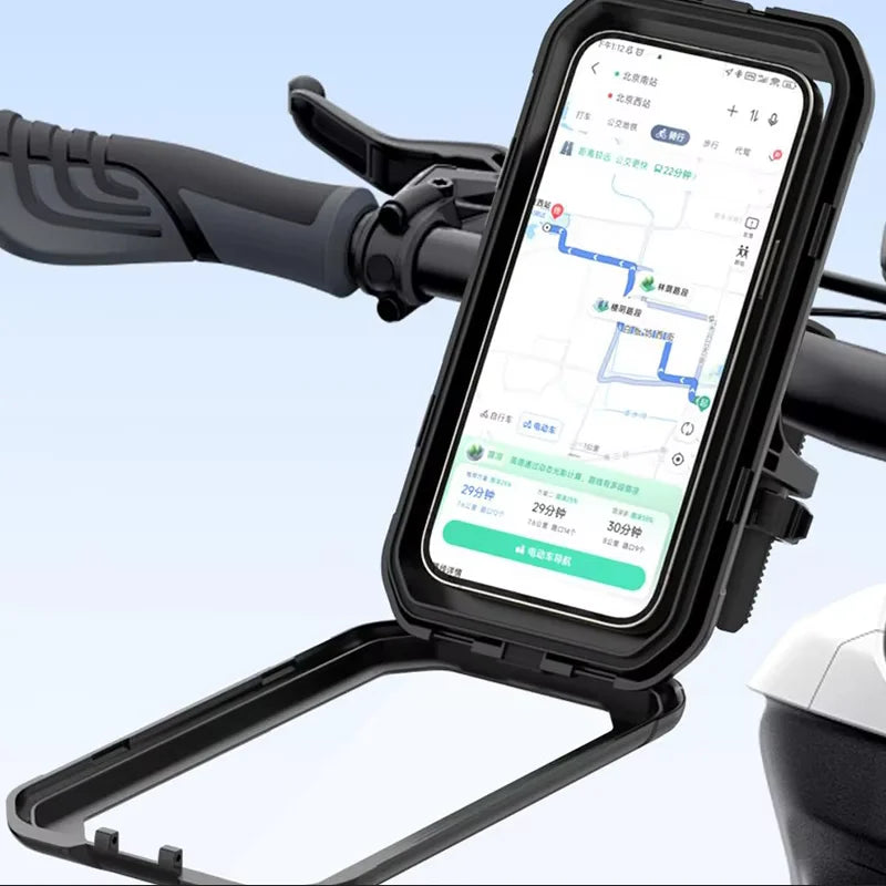 Waterproof Motorcycle Bike Mobile Phone Holder Support Universal 360° Swivel Adjustable Phone GPS Navigation bracket