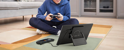 15.6" Portable Monitor with Foldable Magnetic Stand & Case FHD 1080P IPS Screen Extender for Laptop Mac Phone Xbox Work Travel