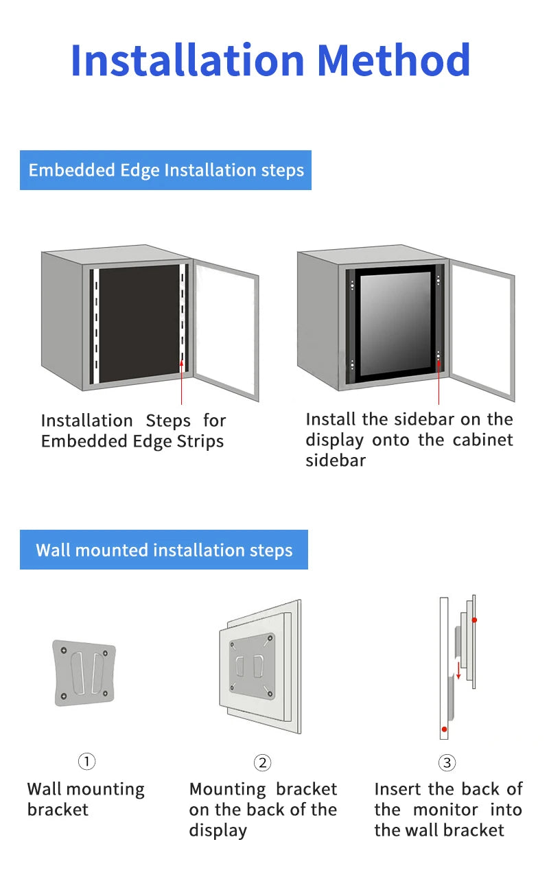 10.1 Inch 1920*1200 16:10 Metal Case Capacitive Touch Screen VESA Industrial Monitor With VGA HDMI BNC AV USB Port for CNC Kiosk