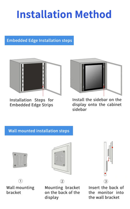 10.1 Inch 1920*1200 16:10 Metal Case Capacitive Touch Screen VESA Industrial Monitor With VGA HDMI BNC AV USB Port for CNC Kiosk