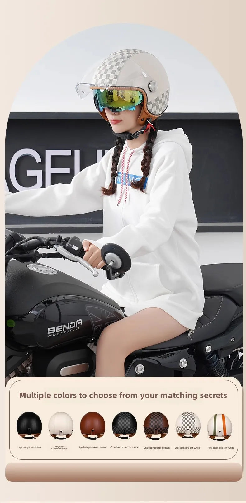 Japan Imported The New DOT Standard Certified Electric Motorcycle Helmet Female Winter Warm Male High Quality and Safety