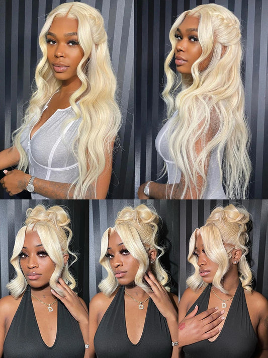 613 Honey Blonde 360 Lace Wigs Human Hair Pre Plucked Body Wave Lace Front Wig 13x4 13x6 Lace Front Frontal Wigs for Black Women