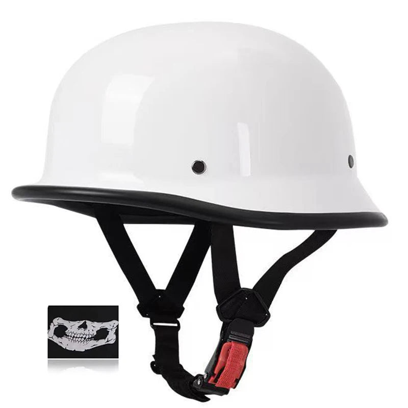 Motorcycle Helmet Retro German Vintage Moto Helmet Half Face Riding Casco Moto Helmet ECE DOT Approved Capacete Moto Equipment