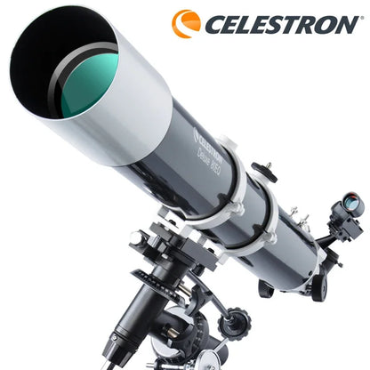 Celestron Astronomical Deluxe 80DX 80EQ Refractor Telescope EQ2 Equatorial Professional Star Watching Easy Setup 81048