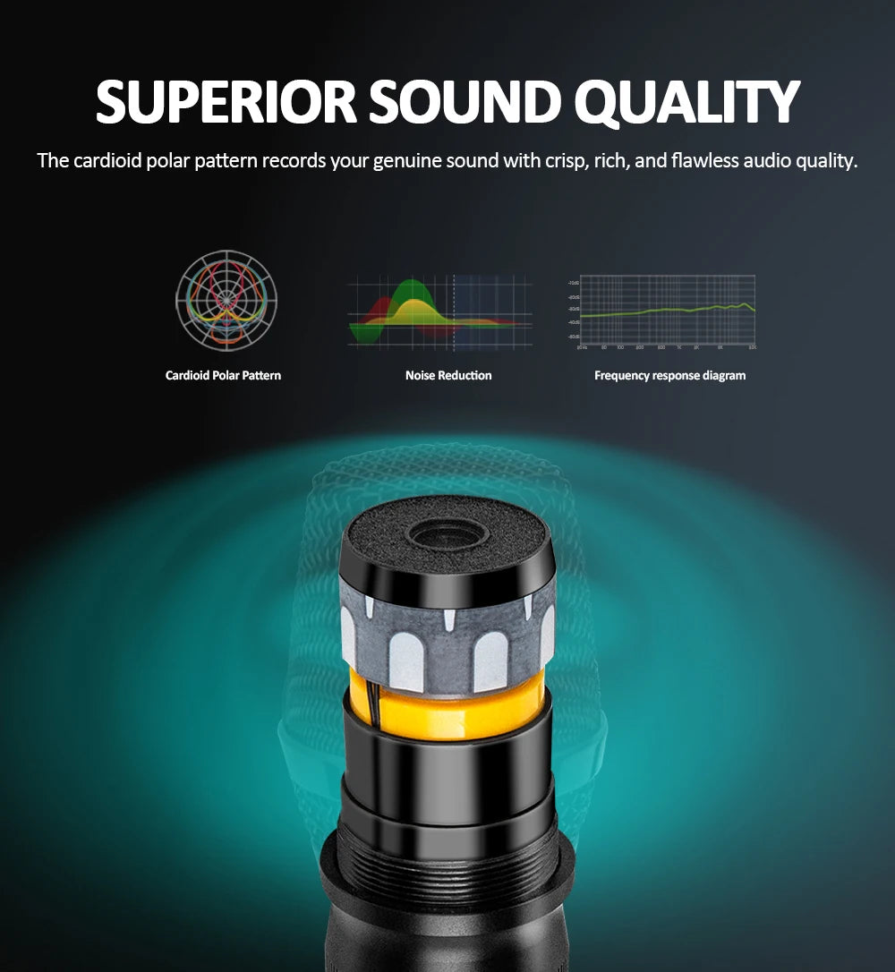 DGNOG Dual UHF Wireless Microphone DJ Audio Mixer 4 Channel Mixer Karaoke Mixer USB Bluetooth for Computer Recording Studio