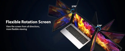 Laptop Screen Extender 14" 1080P Portable Triple Monitor with 270° Automatic Rotation for Wins Mac Dex XBOX Switch Steam Decks