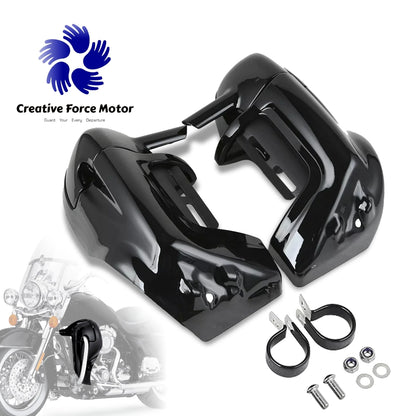 1993-2013 ABS Lower Vented Leg Fairings Motorcycle Vivid Black Warmers Glove Box For Harley Touring Electra Glide Road King FLTR