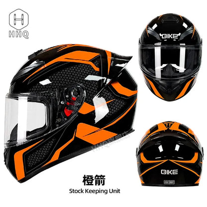 New Bluetooth motorcycle helmet for men and women, full coverage, anti-fog, full face motorcycle helmet