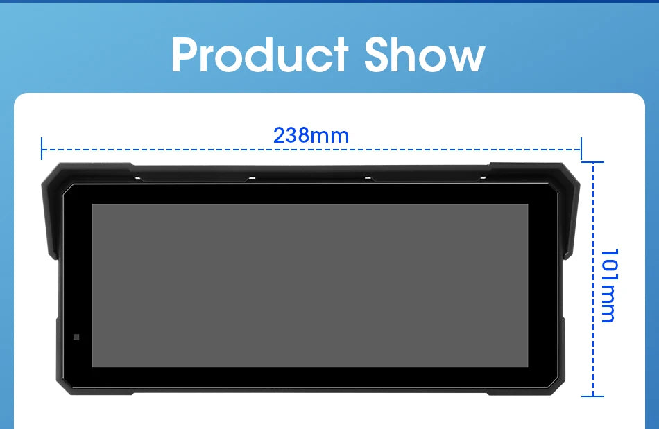 5/8.1 inch Motorcycle Carplay GPS Navigation Wireless Carplay Android Auto IPX7 Waterproof Support 4K+1080P Dual Lens DVR
