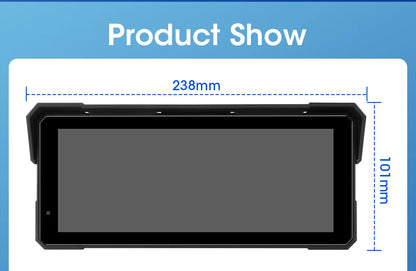 5/8.1 inch Motorcycle Carplay GPS Navigation Wireless Carplay Android Auto IPX7 Waterproof Support 4K+1080P Dual Lens DVR