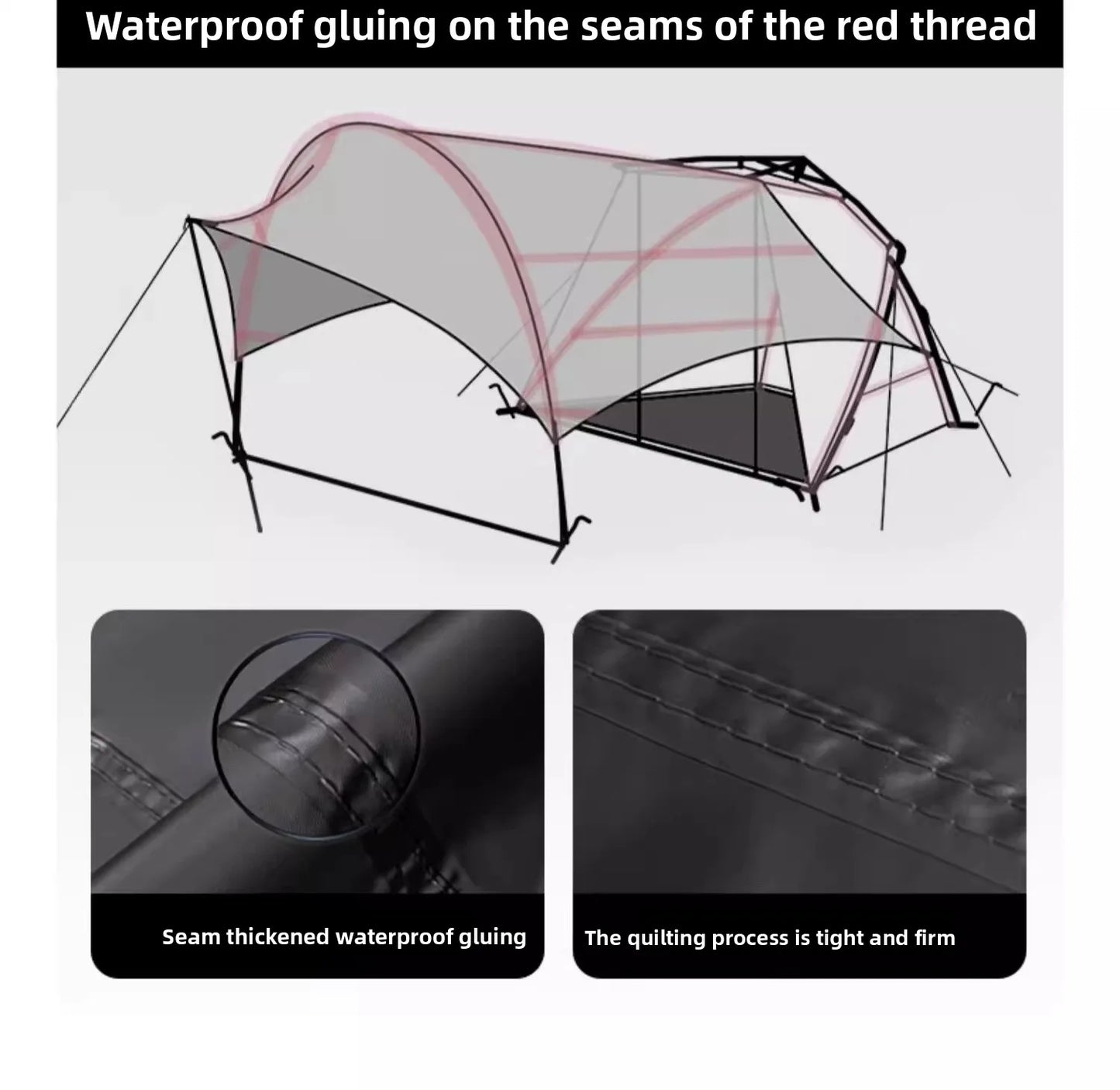 Naturehike BLACKDOG Camping Automatic Tent Waterproof Sun Shelter Beach for 2-3 People Outdoor Travel Picnic 150D Dome Tent New