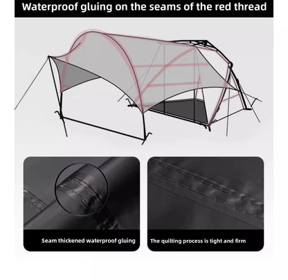 Naturehike BLACKDOG Camping Automatic Tent Waterproof Sun Shelter Beach for 2-3 People Outdoor Travel Picnic 150D Dome Tent New