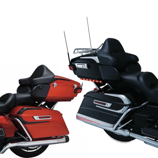 New Motorcycle Accessory Decorate Tri-Line Saddlebag Hinge Cover FOR Road Kings Electra Street Glides 2014-2020